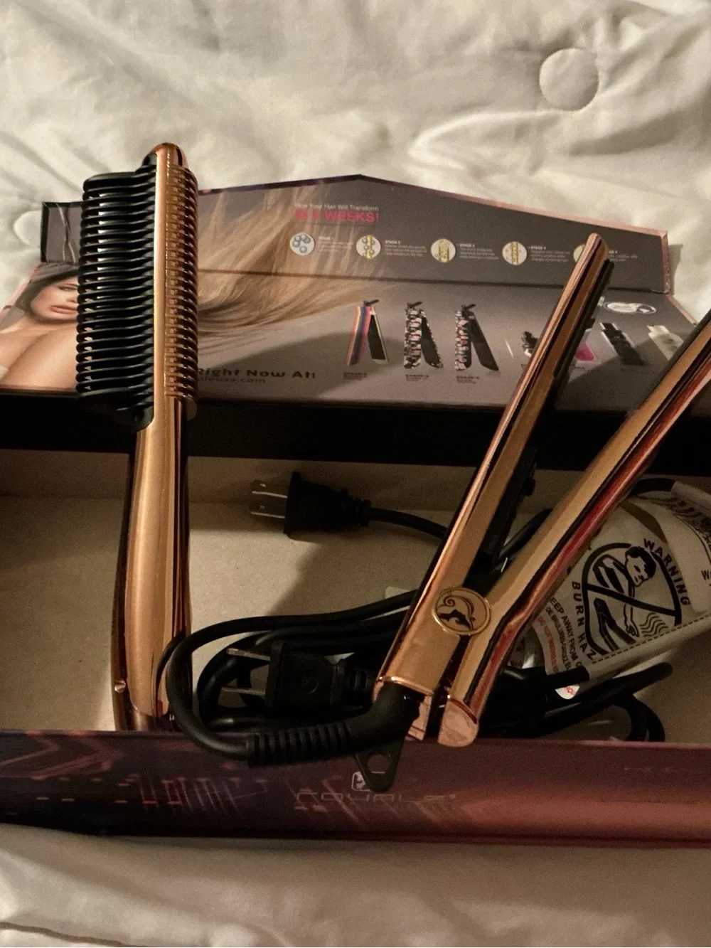 Rouge Helium Duet Set Pink Hair Straightener & Brush